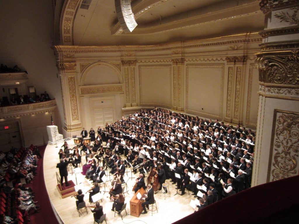 Greece Choral Society members at Carnegie Hall for their June 2016 performance of Mozart's Requiem — photo 7